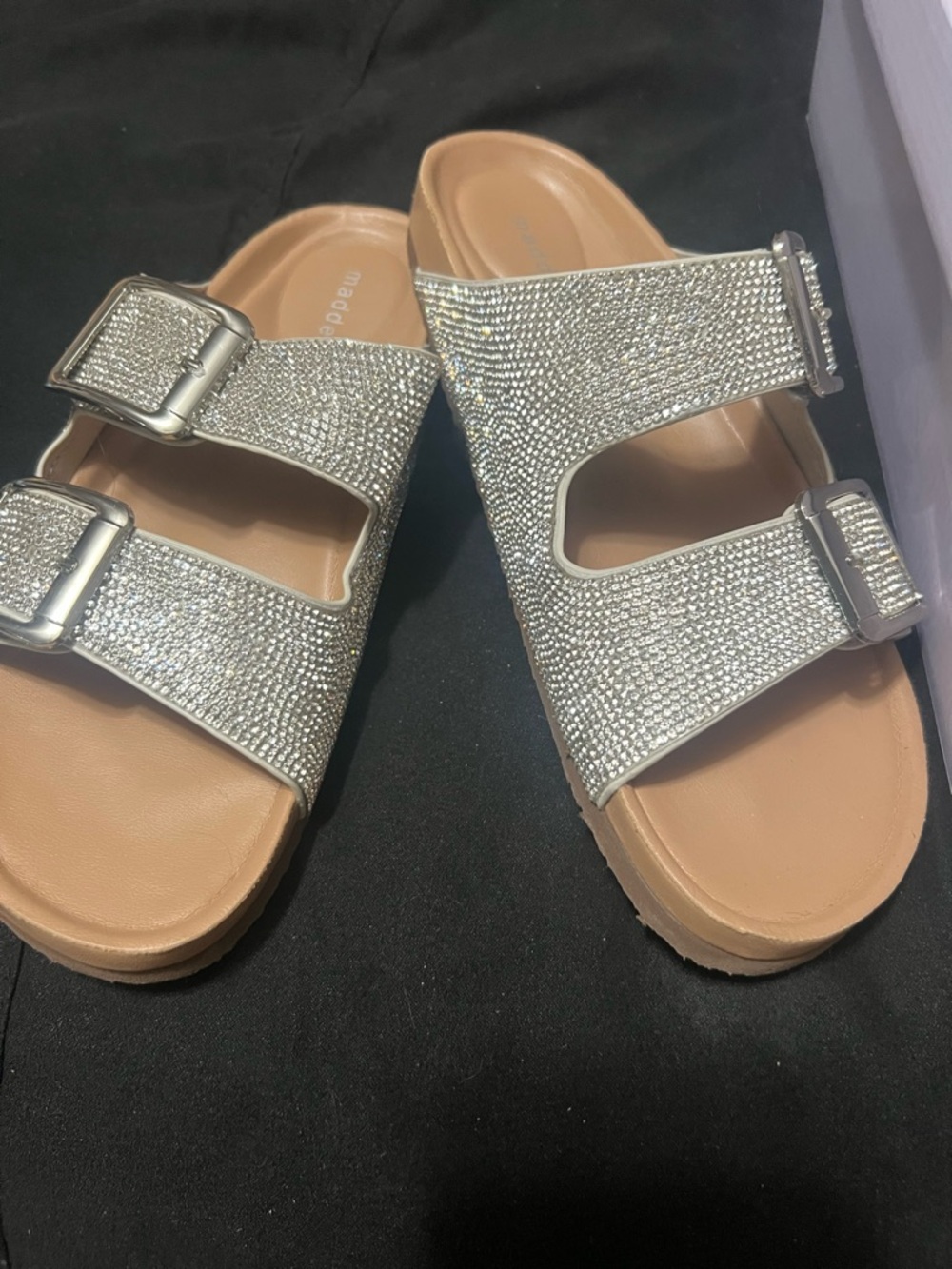 Madden Girl Silver Multi Shoe Box - Size 7.5